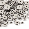Craftdady 100Pcs 4-10mm Stainless Steel Flat Round Spacer Beads Rondelle