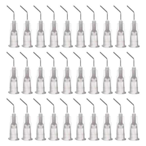 HARFINGTON 100pcs Blunt Tip Dispensing Needles, 22 Gauge 45 Degrees
