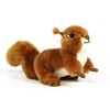 Reaistic Red Squirrel Stuffed Animal Plush Toy 6 Inches