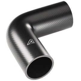 9.5mm (3/8") ID 90 Degree Rubber Elbow Hose Coupling Connector Pipe - Leg Length 150mm (6 Inch)