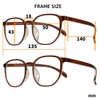 [Netmeganecom] 老眼鏡 【cf5078c2plus3.00as】 非球面 透明度を極めたレンズ フレームカラーBrown ブルーライトカット 超撥水 マルチコート