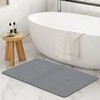 THMINS 2 Pack Extra Large Stone Bath Mat, 32''x20'' Non-Slip
