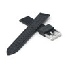 DASSARI Sailcloth FKM Hybrid Watch Band Strap - Black -