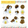 DolliBu Super Soft St. Bernard Dog with Yellow Easter Egg