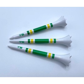 TRUESTRIKE Premium Augusta Inspired Plastic Golf Tees 3 1/4 or 2 3/4-100 Golf Tees Plastic (Green Jacket, 2 3/4)