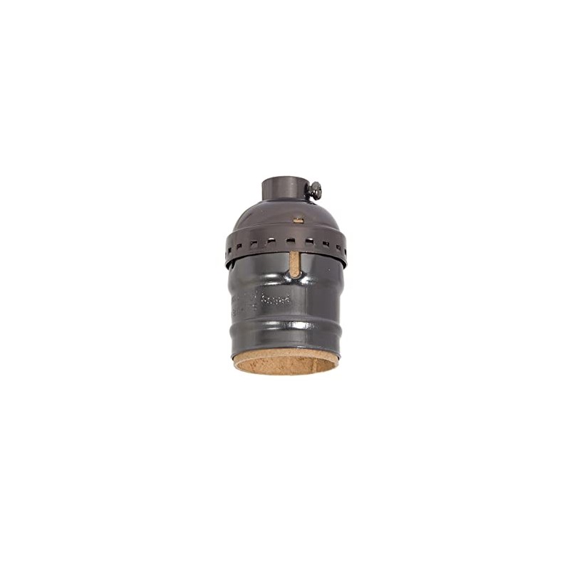 B&P Lamp® Short Keyless, Aluminum Medium Base Lamp Socket with