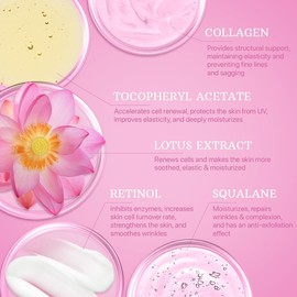 Neck Firming Cream with Retinol, Collagen & Hyaluronic Acid – Tightens & Lifts Sagging Skin, Smooths Wrinkles & Double Chin Appearance – Anti-Aging Moisturizer for Neck & Décolleté – 1.7 fl oz