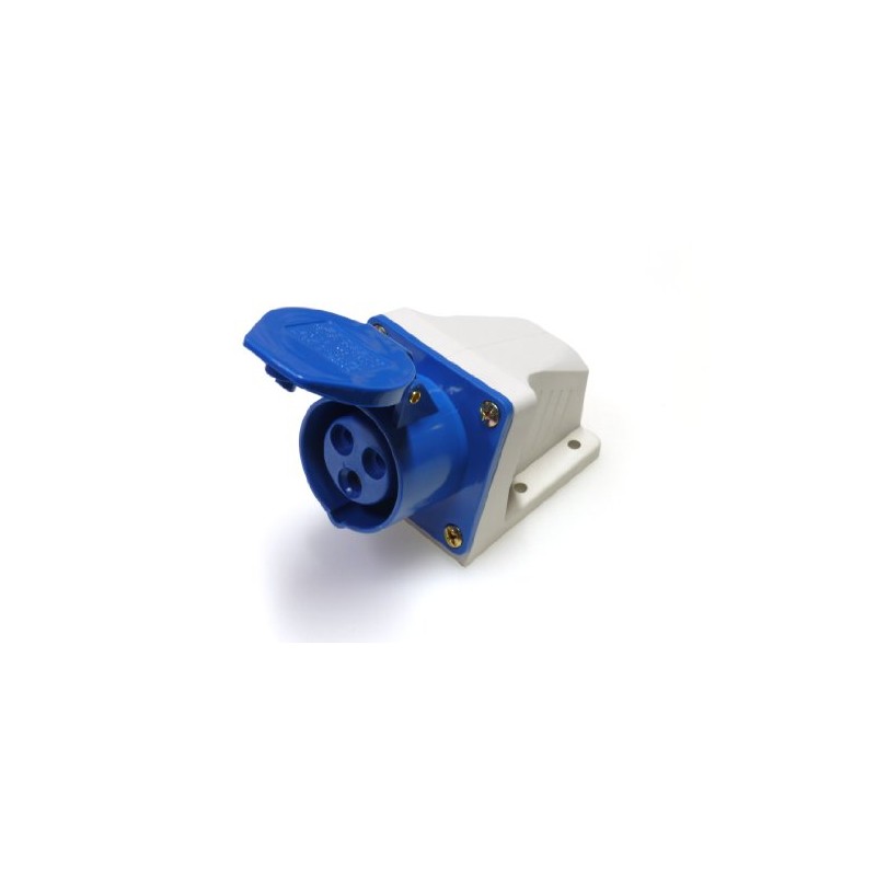 Knightsbridge IN008 IP44 Angled Surface Mount Socket 2P+E, 230 V,