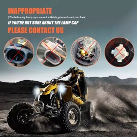 SHENKENUO 2 SUPER LED Headlight For Honda Foreman Rubicon 520 2020 2021 2022 35/35W Bulbs