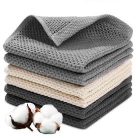 JOTOL Tea Towels, Kitchen Towels, Super Soft, Absorbent Kitchen Towels, 65 x 45 cm, 100% Cotton, Set of 6