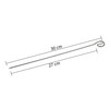 Buddy's BBQ Stainless Steel Barbecue Skewers, 12 x 30 cm