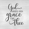 God Shed His Grace On Thee Independence Stencil - Reusable