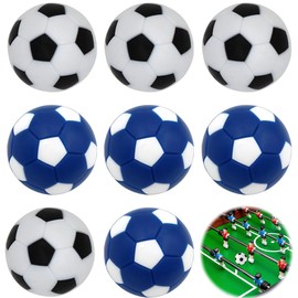 JAWUZ Set of 8 Table Football Balls, Mini 32 mm Football Balls, Multicoloured Table Football Balls for Table Football Games, Professional Table Football Balls for Children and Adults, Indoor Fun and