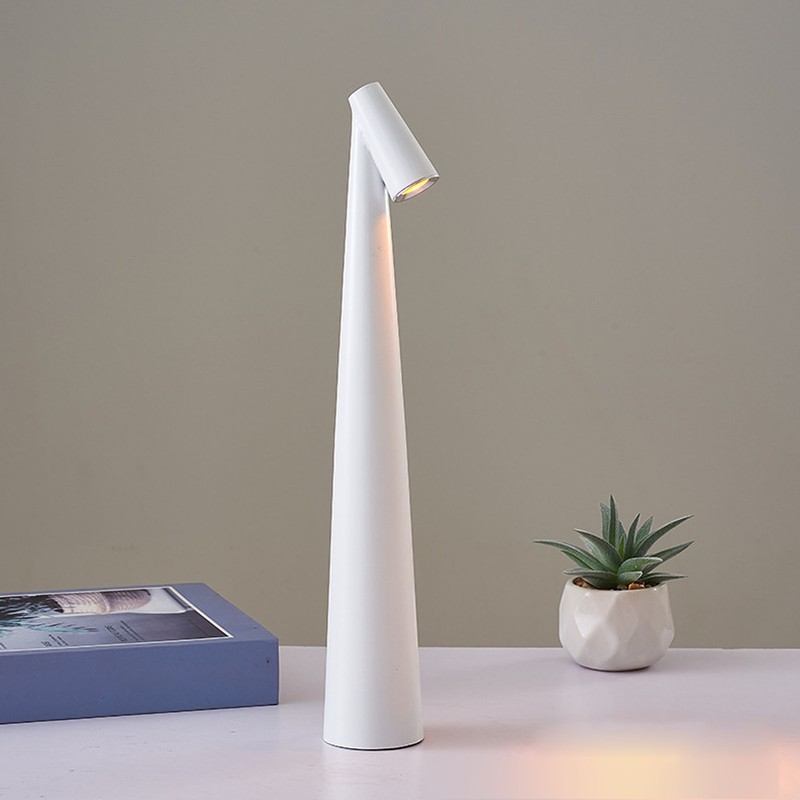 Touch Metal Table Lamp Cordless USB Rechargeable Stepless Dimming 3