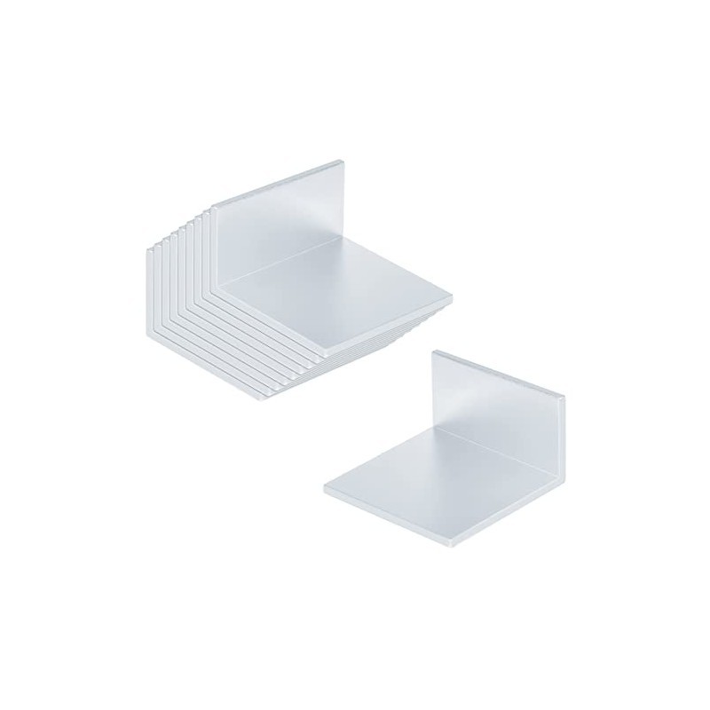 OTTFF 10 Pack Aluminum L Shaped Angle Bracket, 2" x