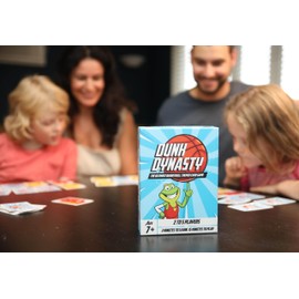 Dunk Dynasty – The Ultimate Basketball Card Game! Strategic Card Game for Kids and Adults. Great for Parties and Game Nights. 2-5 Players, Ages 7+.