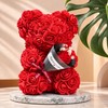 Rose Teddy Bear for Romantic Gifts – Artificial Rose Bouquet