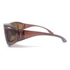 Incredible Bargains Large Polarized Fit Over Sunglasses (2 Pair) Brown