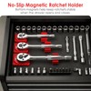 Ratchet Organizer Kit, 3 Pack 1/4" 3/8" 1/2" with 9