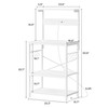 SUPERJARE Kitchen Bakers Rack with Power Outlet, Coffee Bar Table