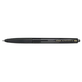 PILOT Medium Line 1 mm Tip Super Grip G Retractable Ballpoint Pen - Black, Box of 12