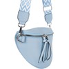 styleBREAKER 02012401 Women's Half Moon Crossbody Shoulder Bags Plain Adjustable