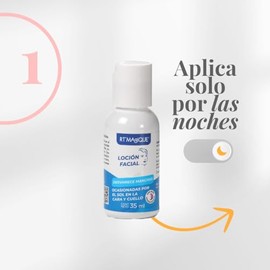 RT MAGIQUE | Loción Aclarante 3 pieza 36 ML| Aclarador de piel | Despigmentante facial con Ácido Láctico y Glicólico | Uso Nocturno | Quita manchas pa