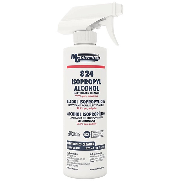 MG Chemicals 99.9% Isopropyl Alcohol Electronics Cleaner - 475 mL