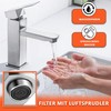 Bathroom Stainless Steel Single Lever Mixer Tap Hot and Cold