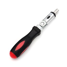 JIALWSJWAN Ratchet Screwdriver 1/4 Inch Inside Hexagon Interface Screwdriver 0-180 Degree Ratchet Bit Holder Screwdriver for Mechanical Repairs Home Industrial