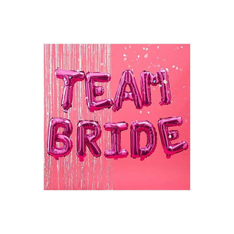 Ginger Ray Team Bride Hen Party Bunting - Hot Pink