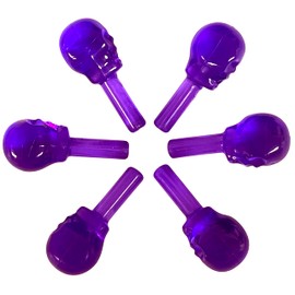 National Artcraft® Skull-Shape Lights for Ceramic Trees - Purple (25 Pcs.)