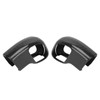 2Pcs Gear Shift Knob Cover Trim Protective Carbon Fiber Gear