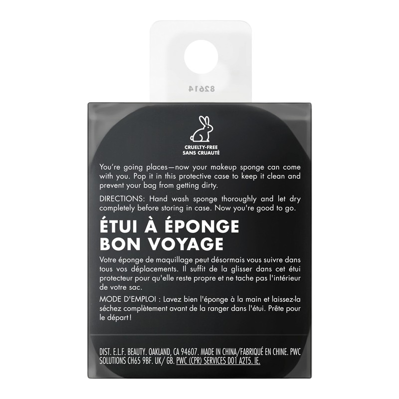 e.l.f. Safe Travels Sponge Case, On-The-Go, Breathable Beauty Sponge Protection