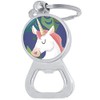 Happy Unicorn Bottle Opener Keychain