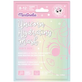 Martinelia Children's Printed Unicorn Fabric Face Mask - Moisturising Fabric Mask for Children 8-12 Years - Beauty Routine Moisturises Little One's Skin, Boys and