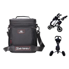 Darwav Darwav Golf Cooler, 12-Can Insulated Soft Cooler Bag, Fits on Golf Push Cart (Black)