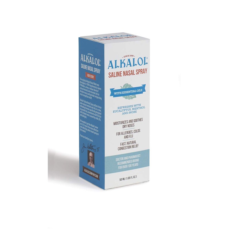 Alkalol Solution Saline Nasal Spray, 1.69 Ounce