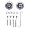 1 Pair/2pcs Luggage Suitcase Replacement Wheels 60mm, Rubber Swivel Caster