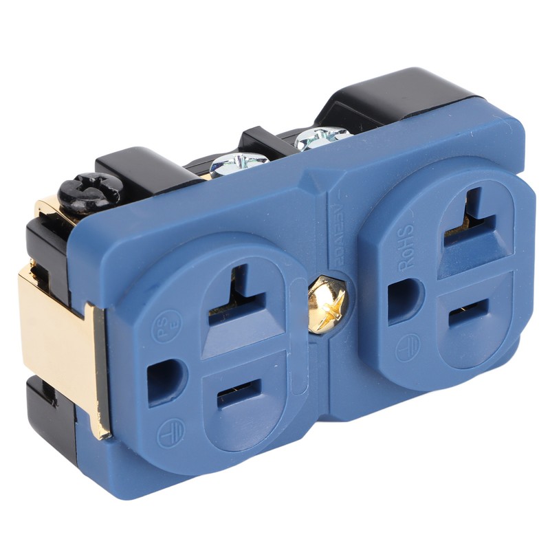 DP‑1G Audiophile Pure Copper Duplex Socket 20A 125V Copper 24k