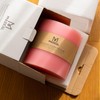 MOZEAL Extra Large 3 Wick Pink Pillar Candle, 6" x
