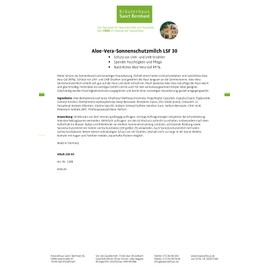 Protective Sun Lotion SPF 30 with Aloe Vera Gel 250 ml