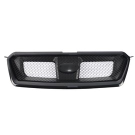 iiLentes Front Sporty Black Mesh Grille Grill Assembly Compatible with 2012-2016 Impreza and 2013-2015 XV Crosstrek 2016 2017 Crosstrek J1010FJ010V2