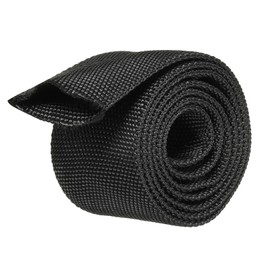 LUMLLSAJI Rope Protector - Cables Covers Rope Protect Sleeve with Buckle for Cables Computer Line - Nylon - 1.2" Dia 3.3FT - Black