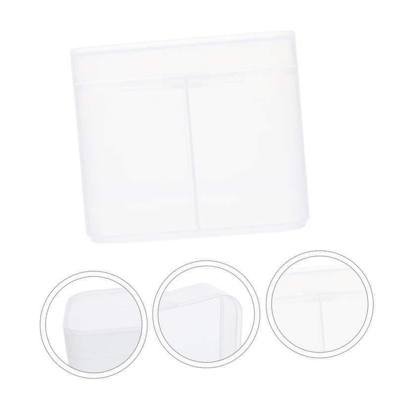STOBAZA Cotton Pad Organizer Storage Box Holder for Nail Tools