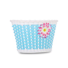 DRBIKE Kids Bike Basket for 12 14 16 inch Toddler Bike, Replacement Girls Bike Basket with Flower, Kids Bike Accessories