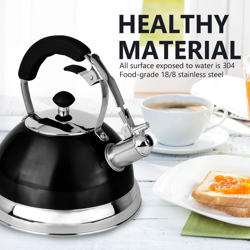 UNIWARE 2.7 LT Heavy Duty Stainless Steel Metallic Blue Whistling