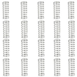 Leliafleury 20Pcs Compression Spring Stainless Steel Springs for Home Machinery Industrial, 0.8mm Wire Diameter, 6mm OD, 20mm Free Length