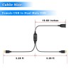 Herfair Usb Splitter 1 In 2 Out Printer Cable Splitter