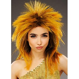 Magic Box Womens 1980s Ginger Tina Turner Style Wig